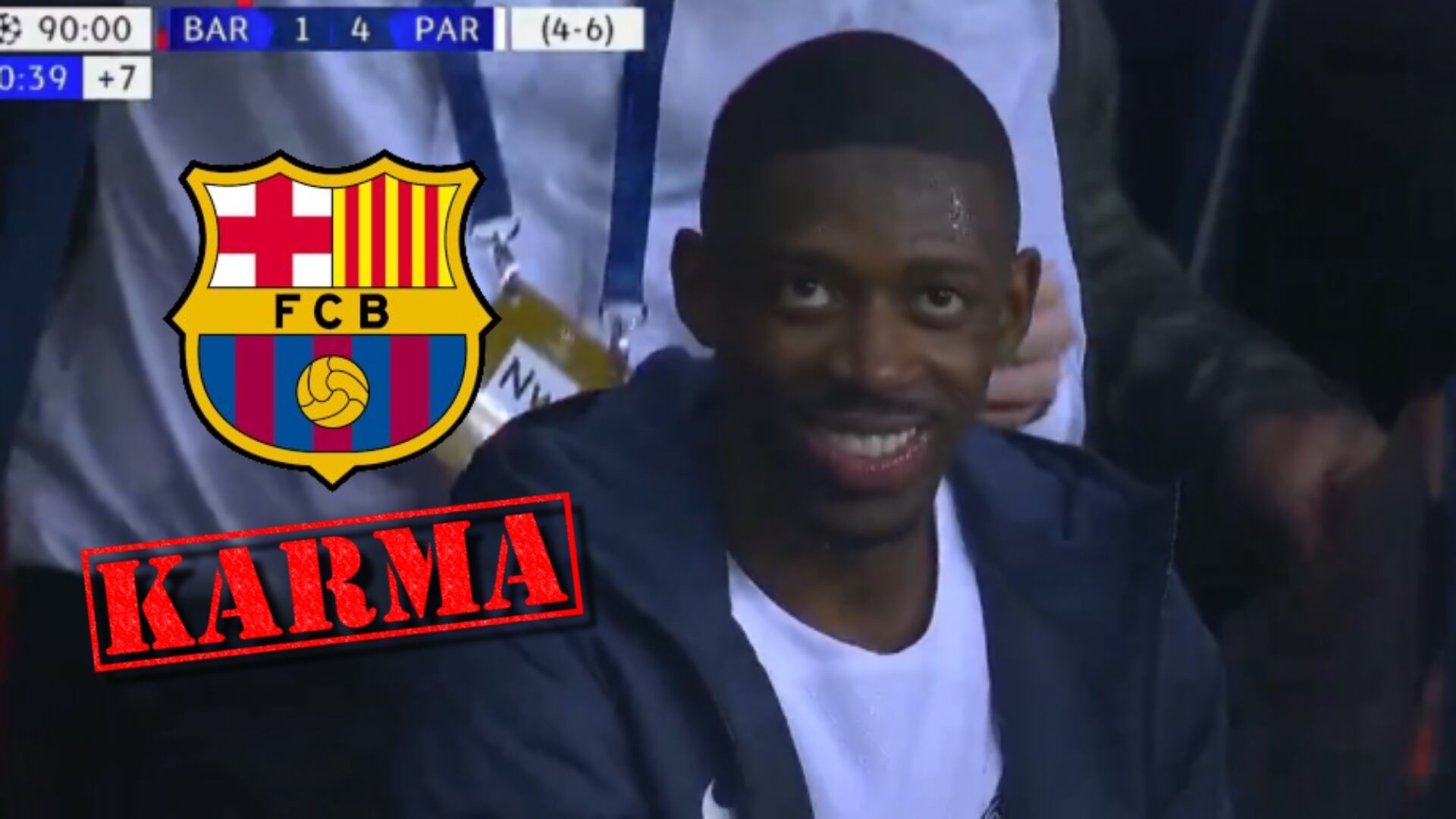 Por burlarse del Barça cuando los eliminó de Champions, llegó el karma a Dembelé
