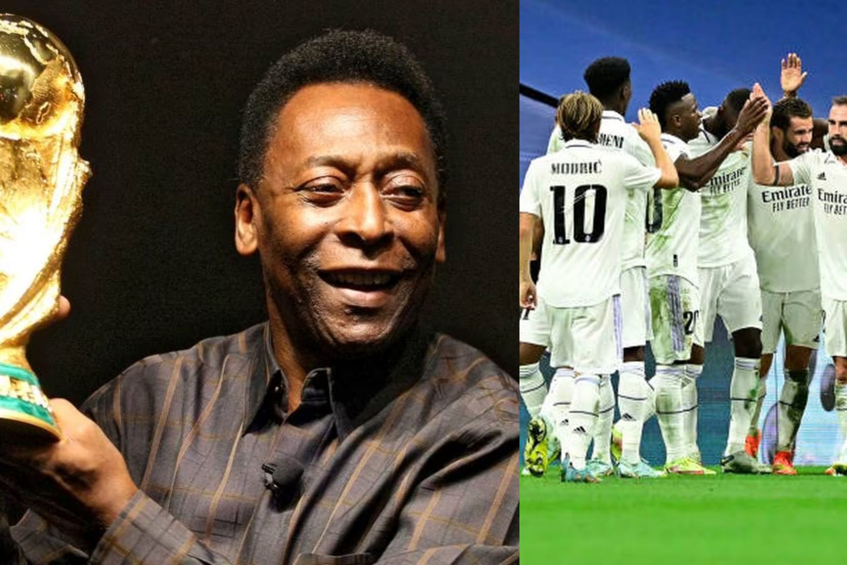 De jogo bonito, Real Madrid rinde homenaje al rey Pelé con sus joyas brasileñas