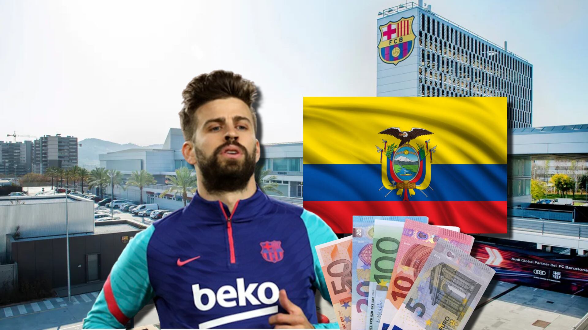 El ecuatoriano que mandó Barça y fracasó con Piqué, hoy cobra 80 mil en su club