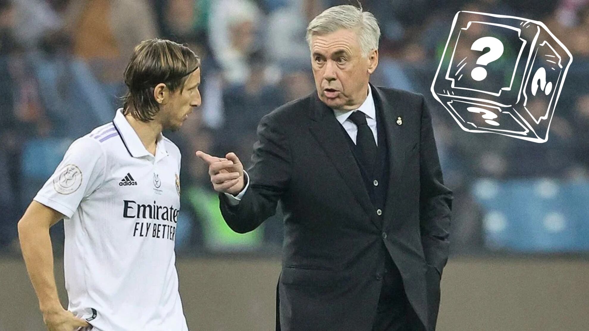 Carlo Ancelotti le tiró la pelota a Luka Modric por su futuro