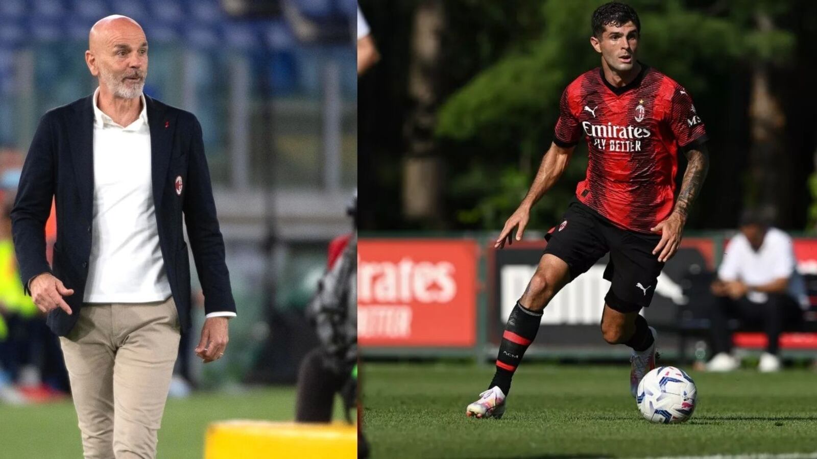 The reaction of the AC Milan coach after Christian Pulisic's pre-season
