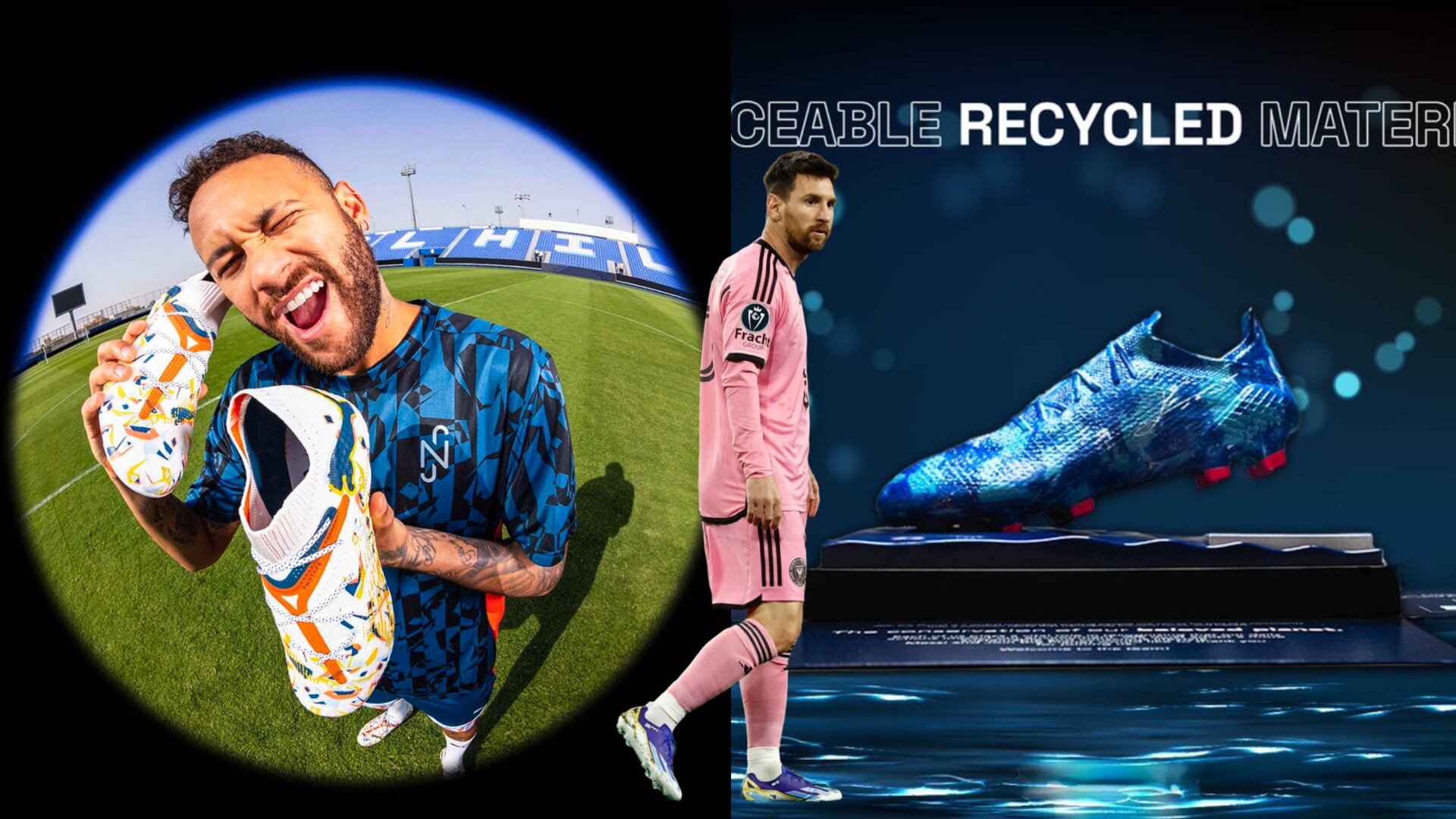 Neymar uses Puma Creativity boots, Messi's boots that will be good for nature