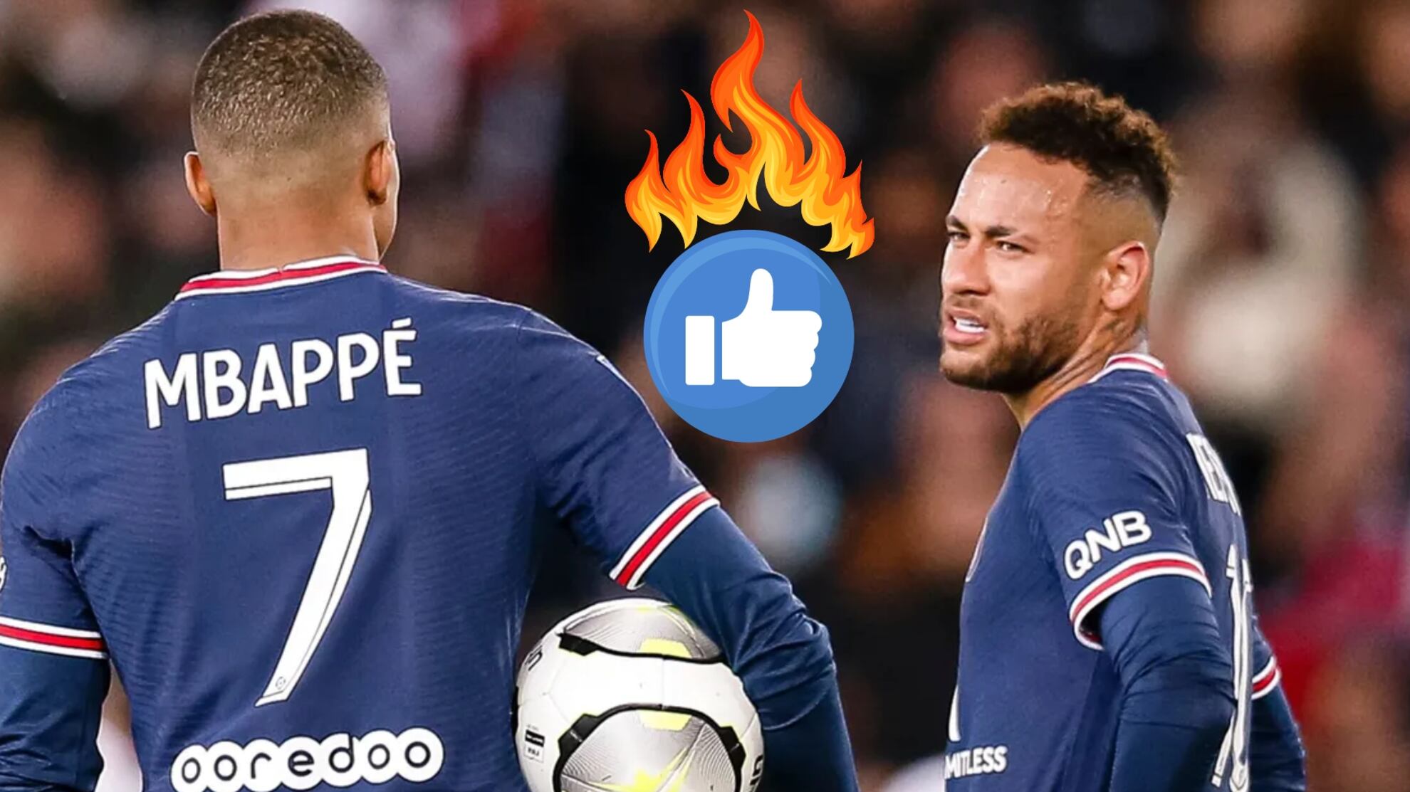 Polémica por un like de Neymar a una publicación que critica a Kylian Mbappé