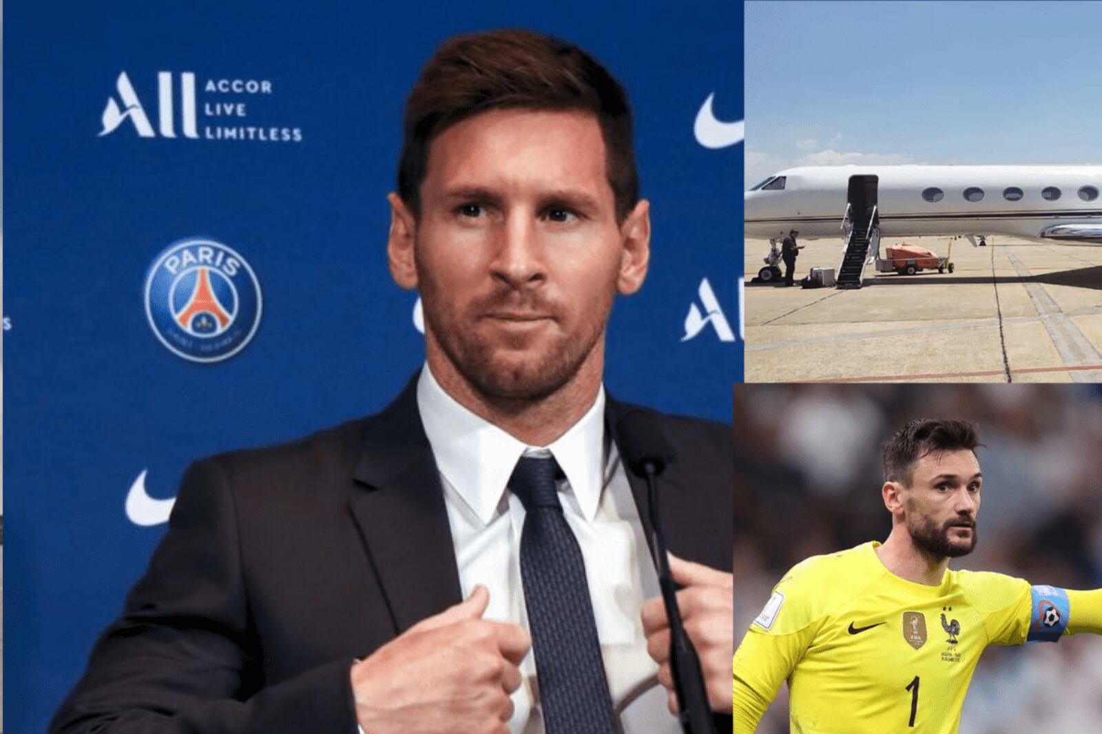 El boleto mas costoso, cuanto tiene que jugar Lloris para viajar en el jet privadode Messi