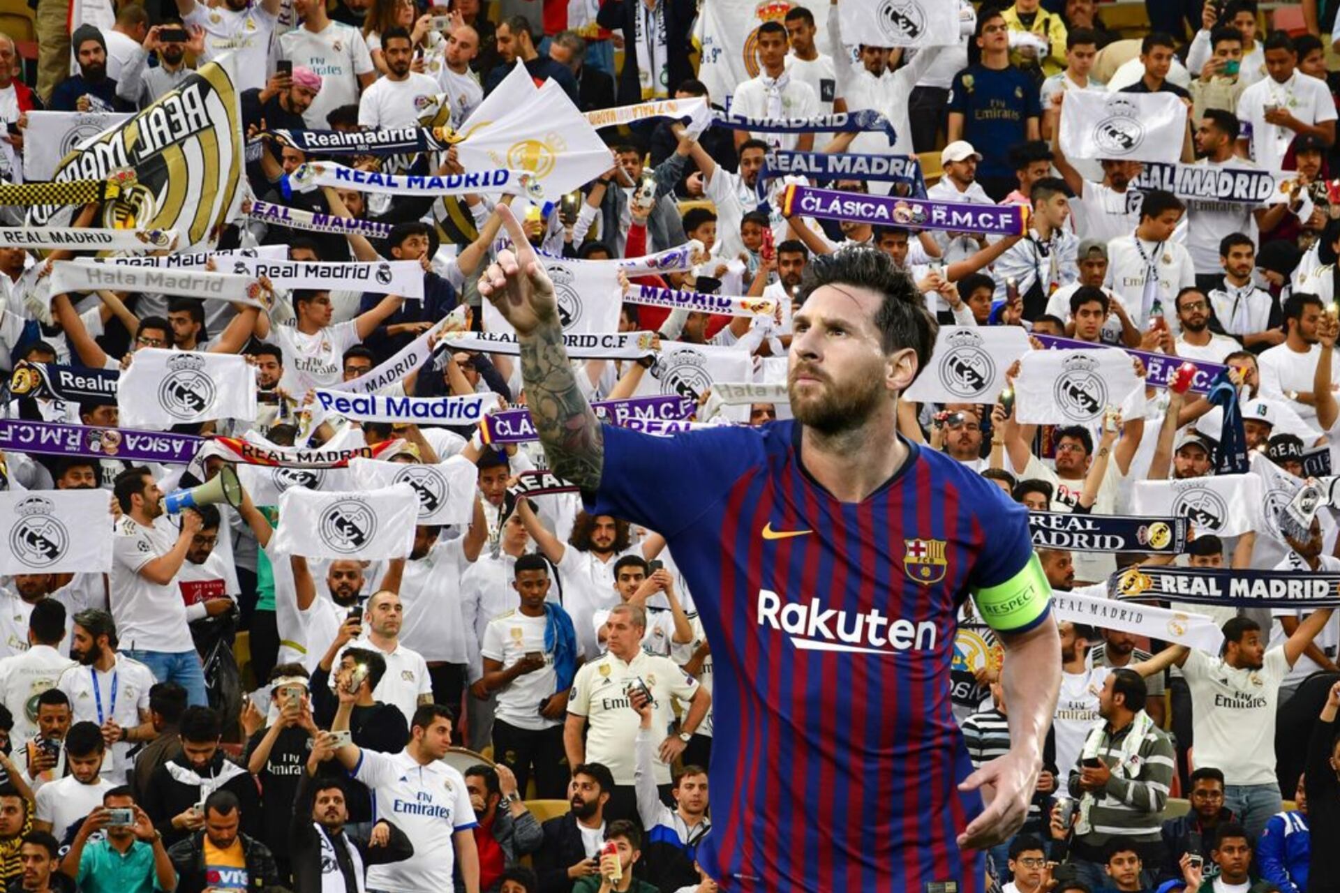 (VIDEO) Real Madrid fans remembered about Messi before the Champions League match, the harsh chants they sang about him