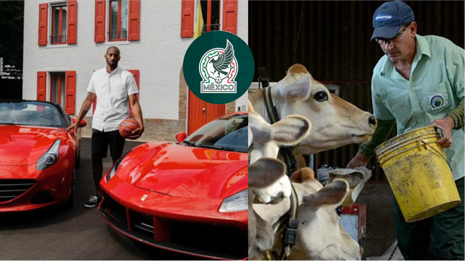 Cuidaba vacas, la rompió en el Tri, ahora tiene dos Ferrari