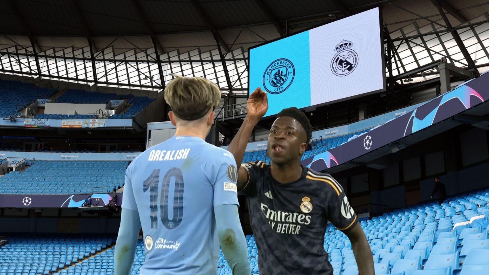 (VIDEO) Vinicius' polemic gesture that angered Grealish at City vs Madrid in Champions, and they say he doesn't provoke