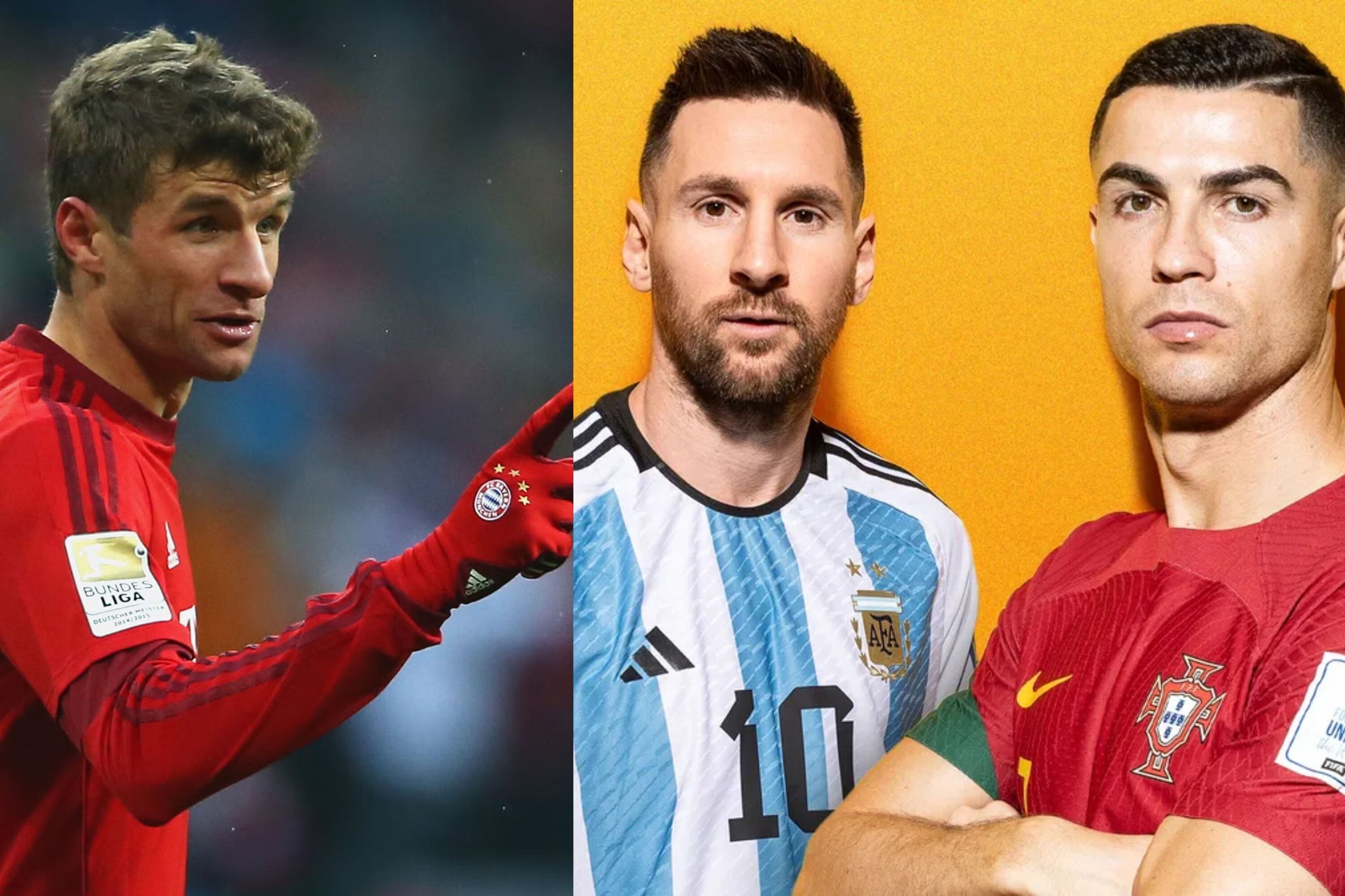 Thomas Müller confesses who is the best in the world between Messi and Cristiano, this is what he said