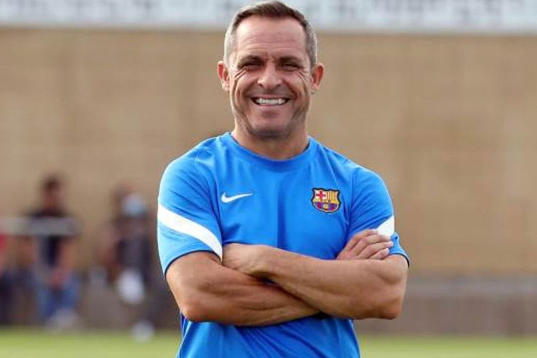Who is Barcelona's new interim coach following in the steps of Pep Guardiola?