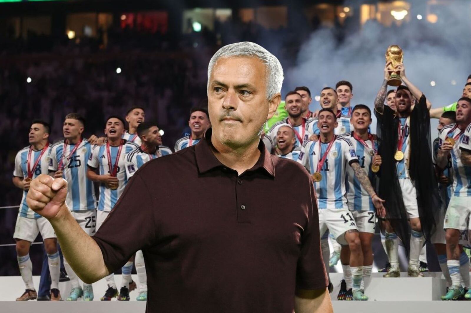 True to his style, José Mourinho's low blow to an Argentine world champion