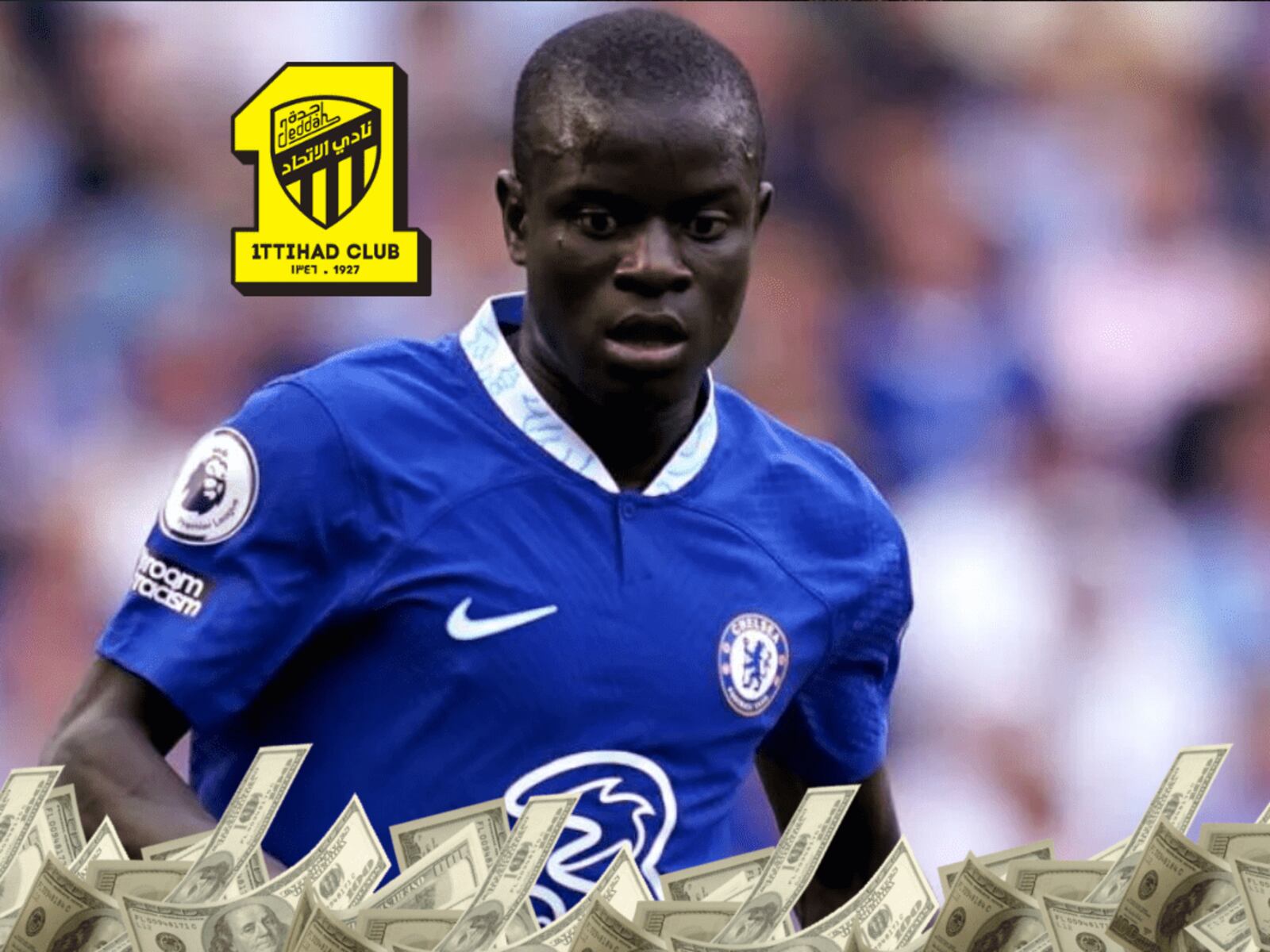 Mientras en el Chelsea ganaba 825 mil, lo que ganaría Kanté en el Al Ittihad