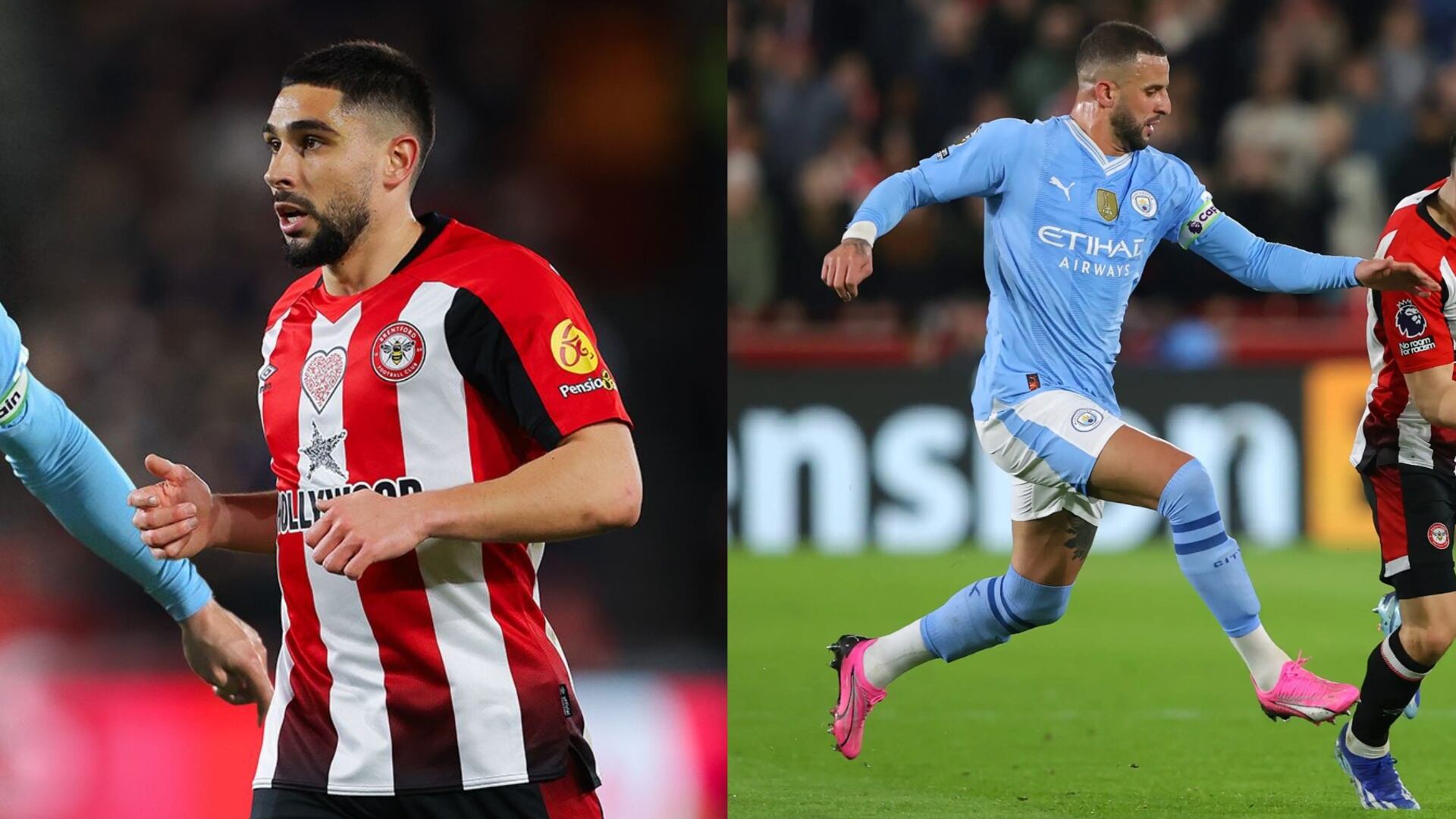 Maupay denies Kyle Walker's claim and reveals what he said in Brentford v City 