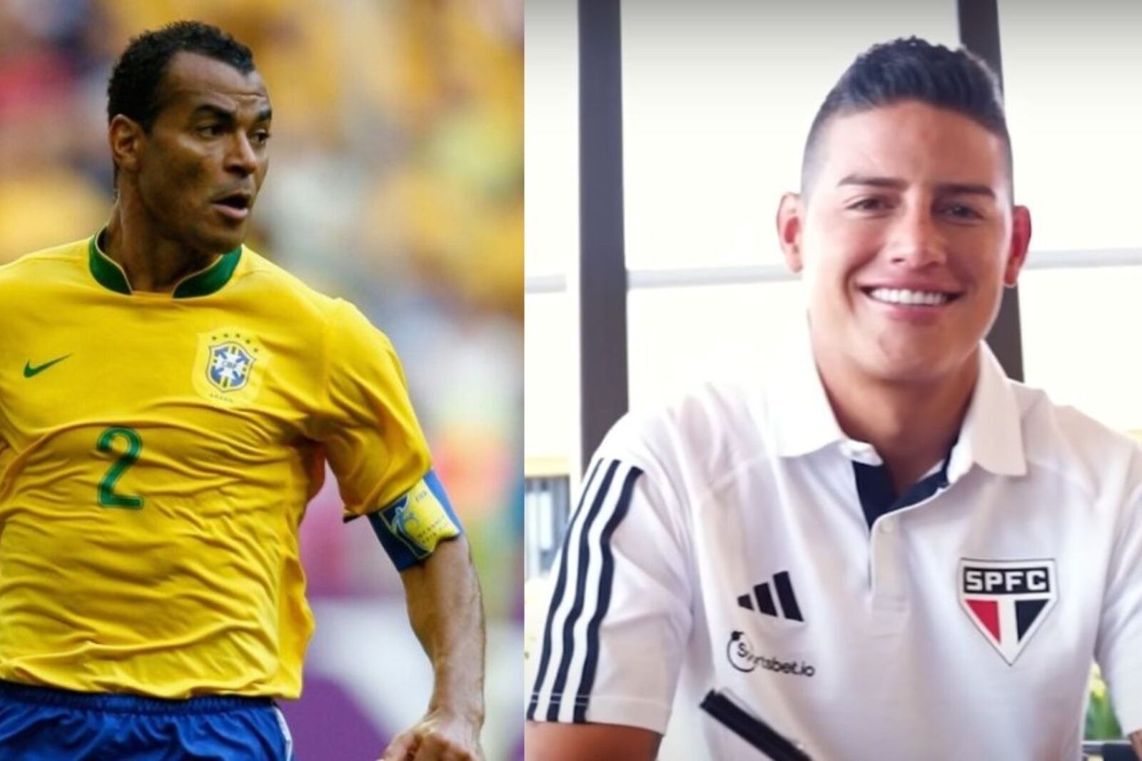 Cafu's reaction after hiring James Rodríguez with the Sao Paulo club