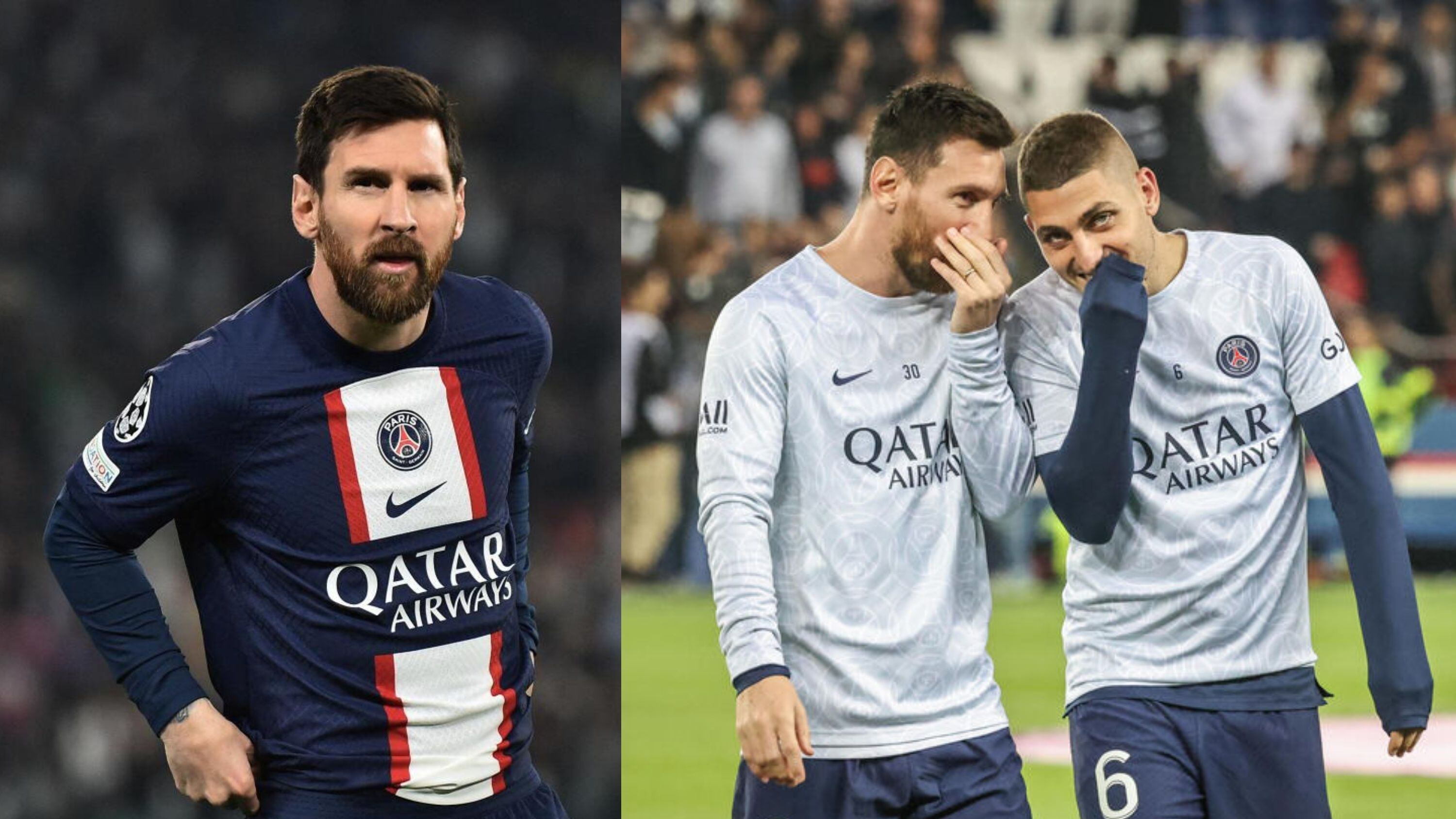 Lionel Messi's emotional farewell message to Marco Verratti, who will play in Qatar
