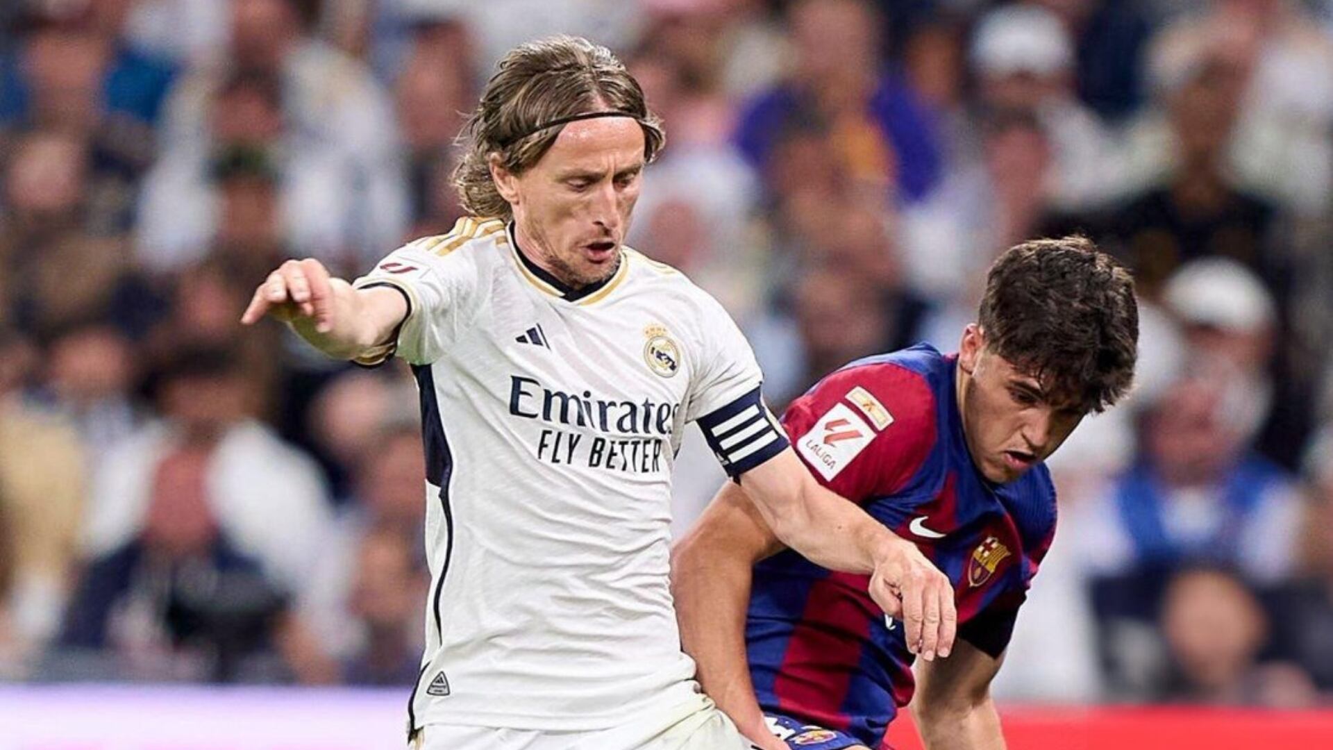 Modric probably played his last El Clasico for Real Madrid and this was his message to the fans
