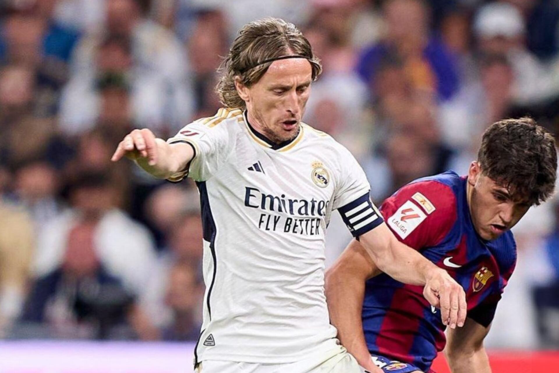 Modric probably played his last El Clasico for Real Madrid and this was his message to the fans