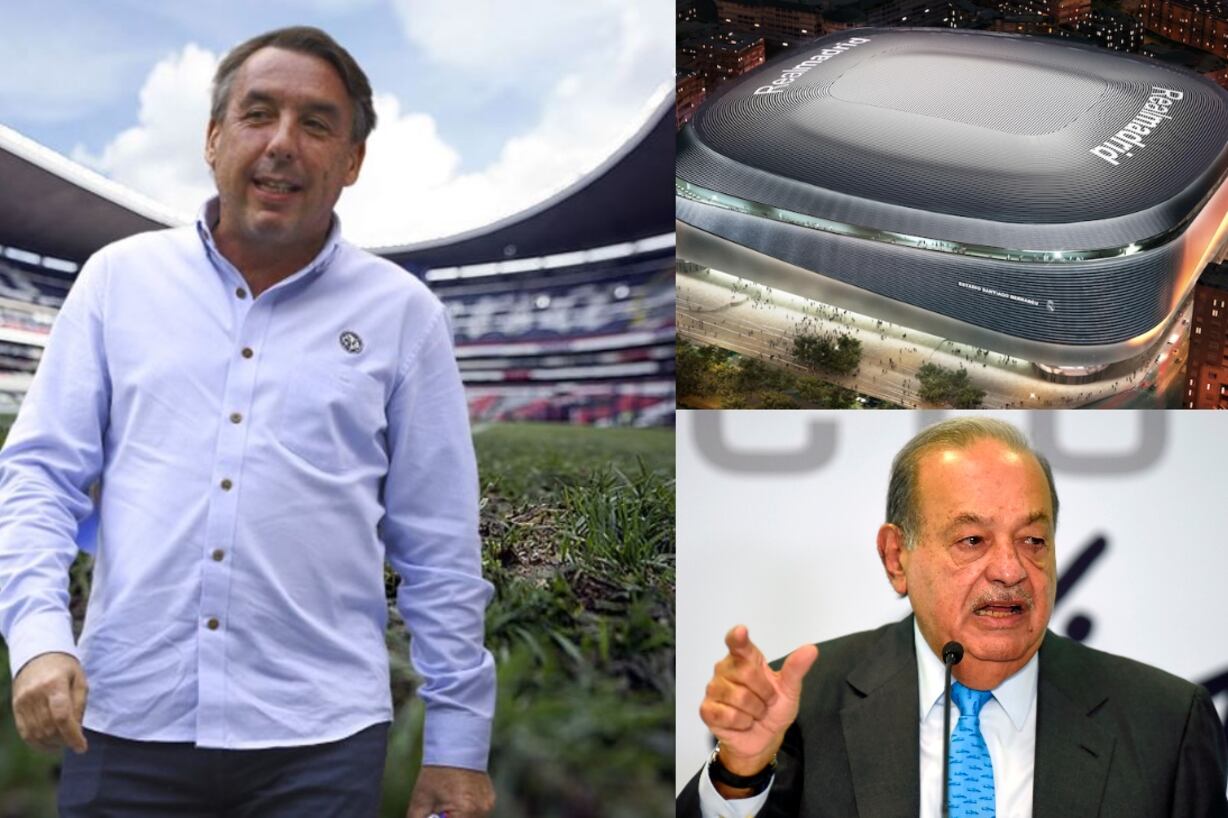 El precio que Carlos Slim pondría para remodelar el Estadio Azteca y que debería pagar Emilio Azcárraga para que se vea como el del Real Madrid