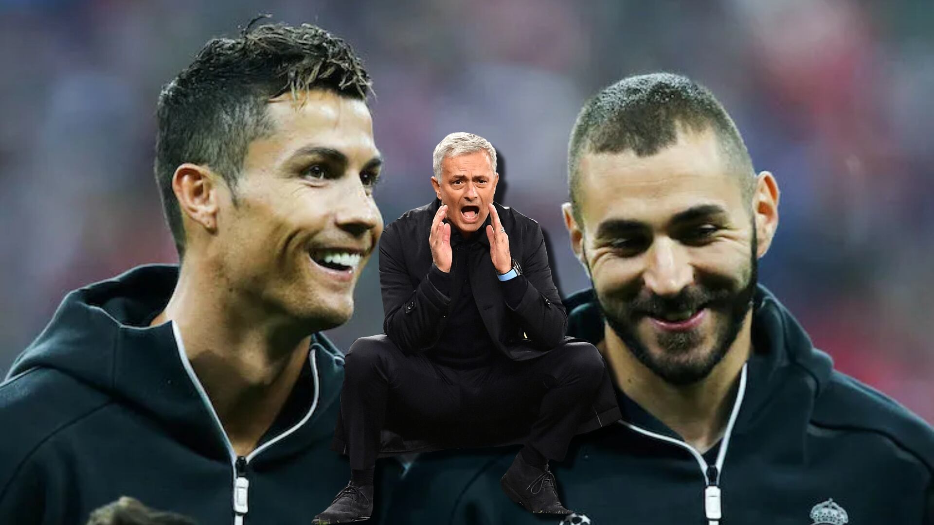 A CR7 ni lo vio, pero mira la reacción de Mourinho cuando encontró a Benzema