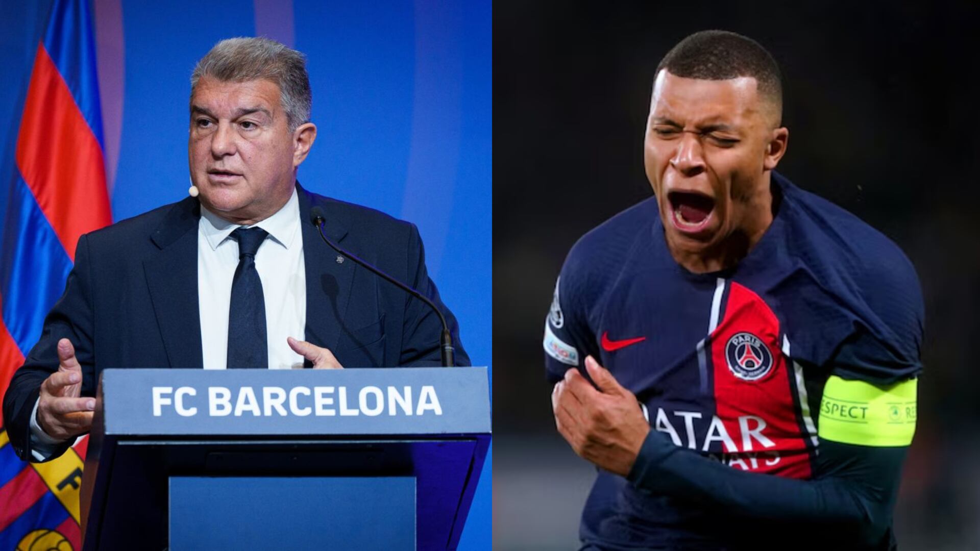 FC Barcelona's Laporta makes this bold statement about Mbappé and PSG players