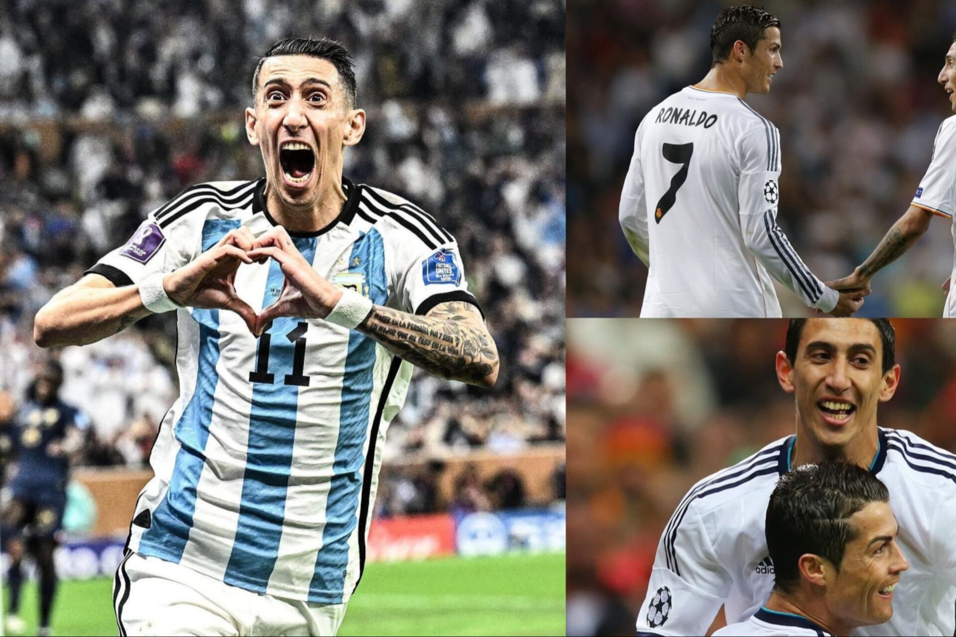 Angel Di Maria picked his ideal XI but there is no space for Cristiano Ronaldo