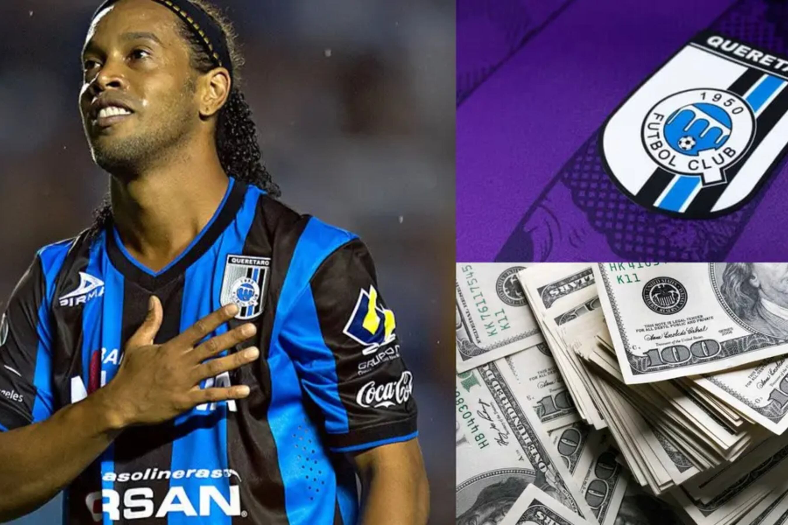Querétaro está a la venta y la fortuna que tiene Ronaldinho ¿podría comprarlo? 