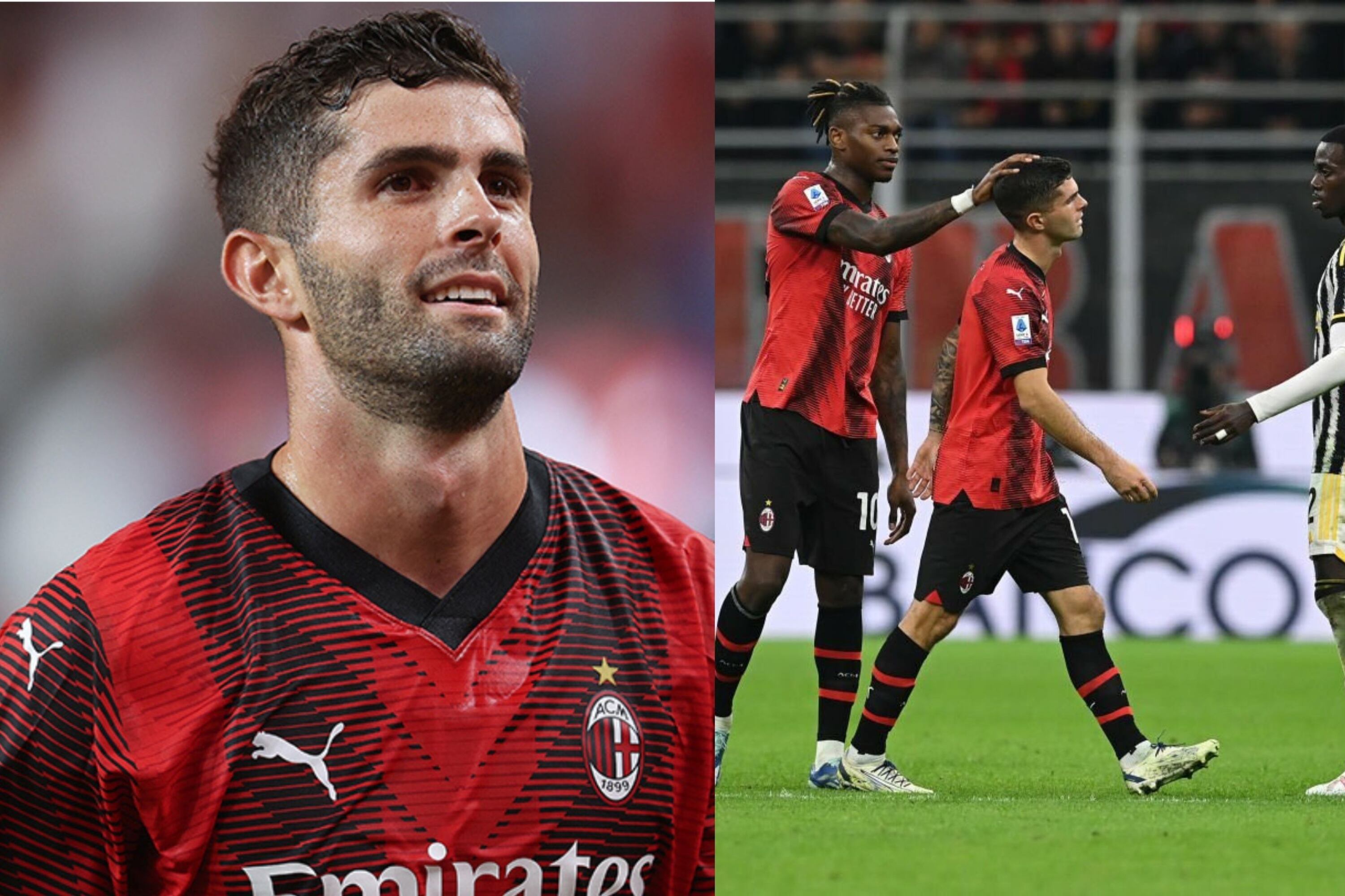 The reaction of AC Milan fans after Pulisic's disappointing match against Juventus