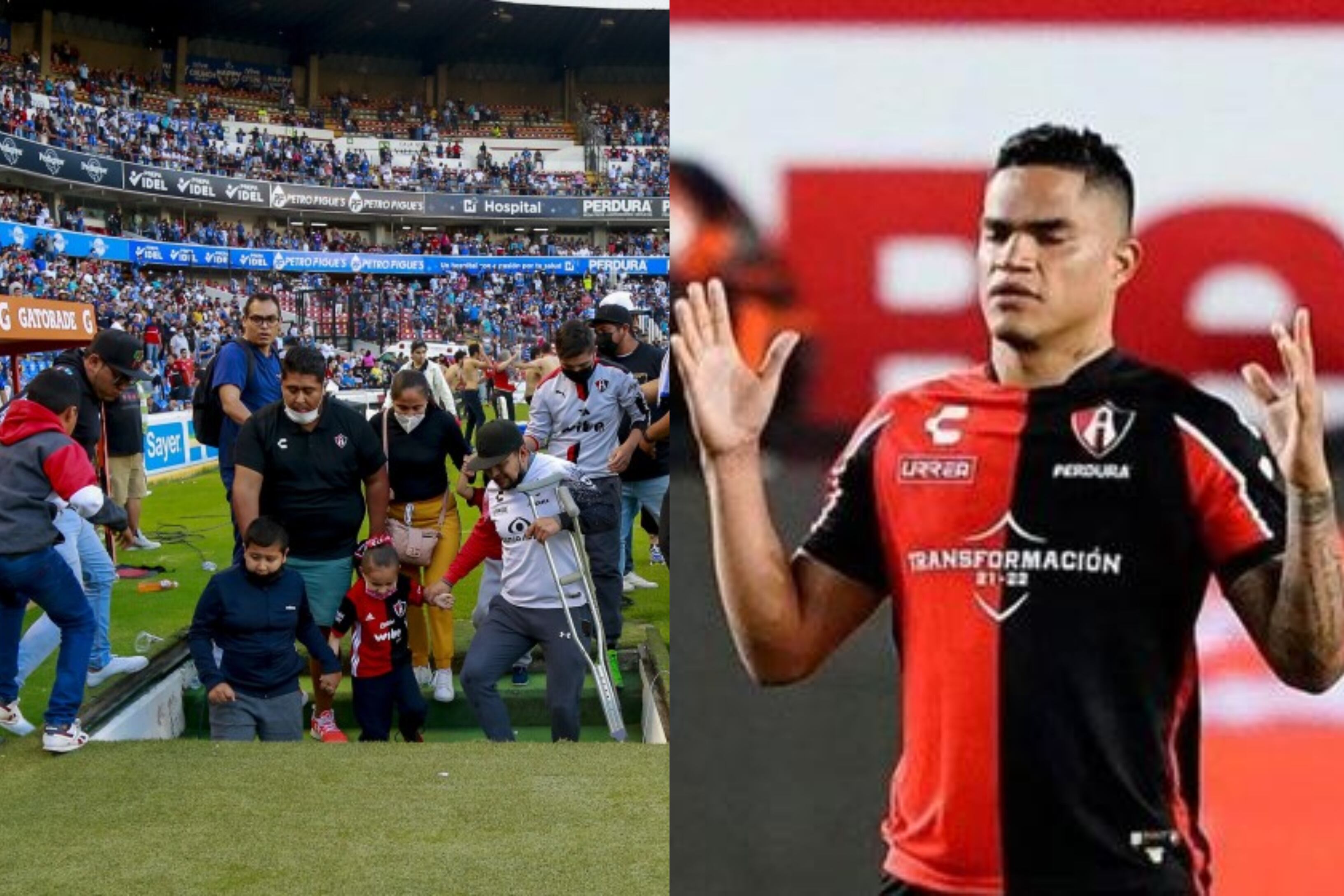 Jugadores del Atlas salvaron la vida de aficionados en Querétaro