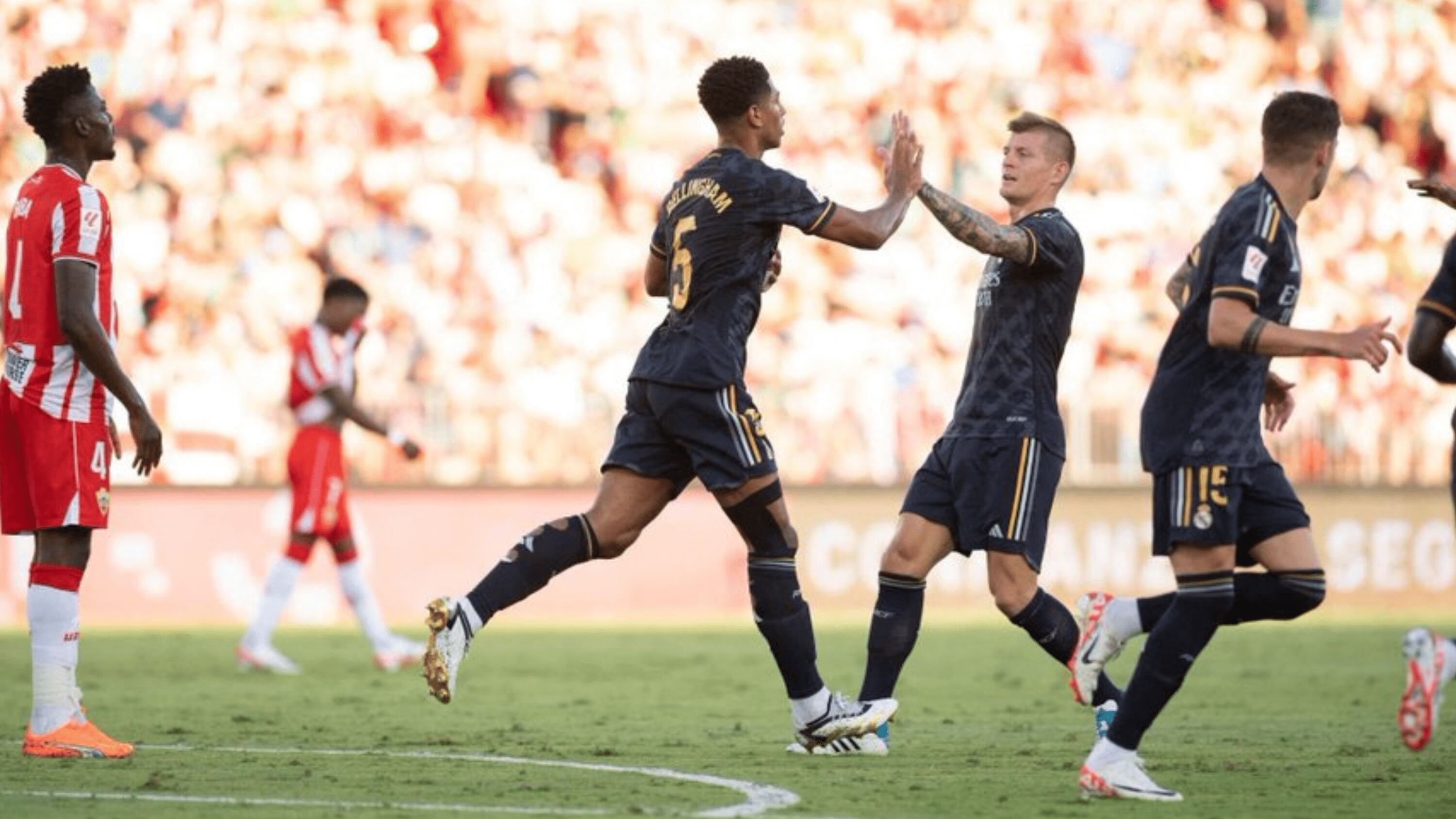 Bellingham sigue haciendo de las suyas en el Madrid, así marcó vs Almería (VIDEO)