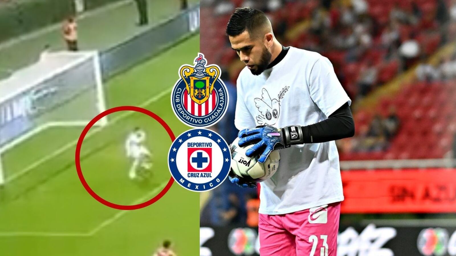Ya no es Wacho, el nuevo apodo de Chivas a Jiménez tras su error ante Cruz Azul