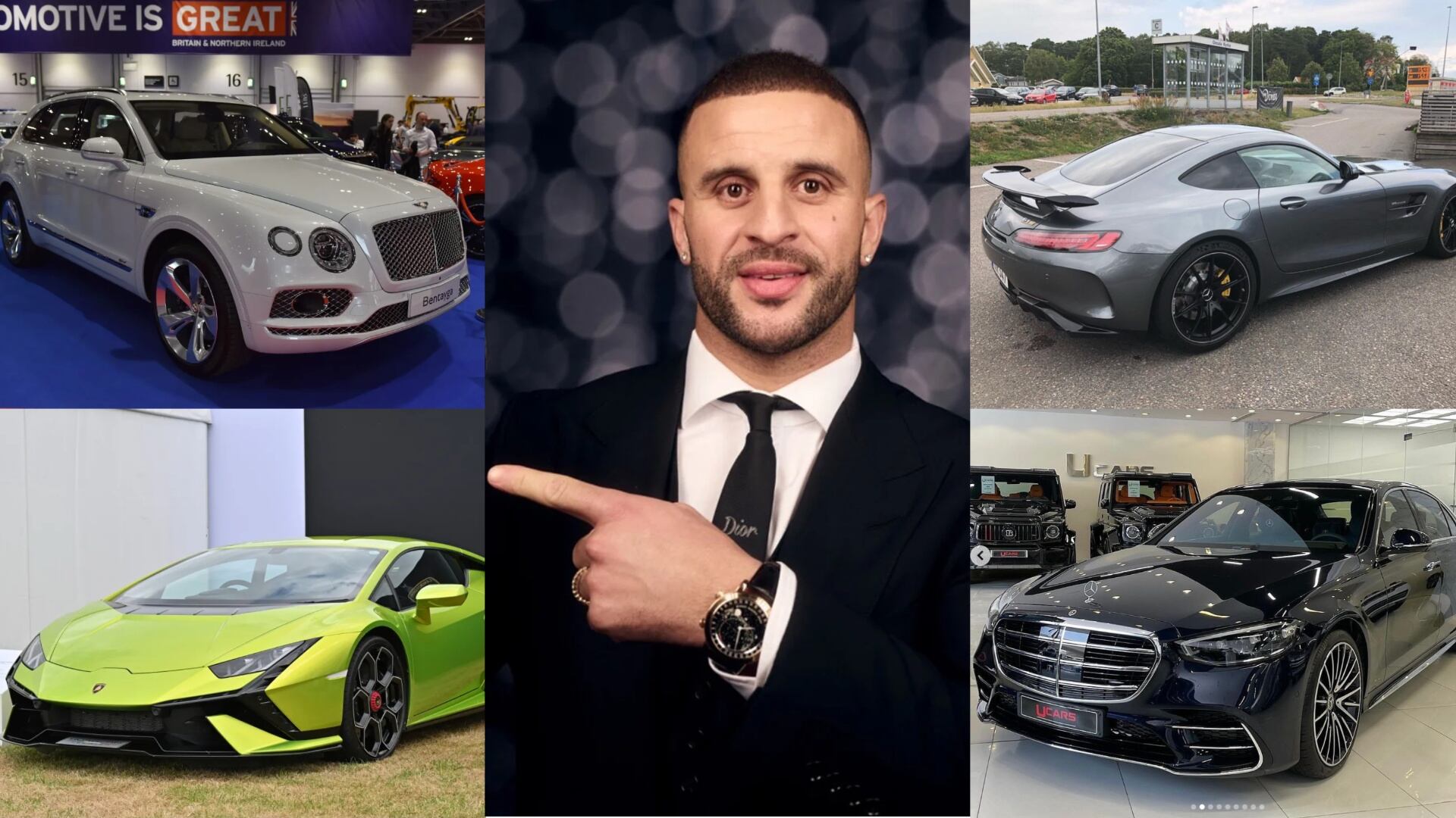 Manchester City's Kyle Walker has a crazy car collection worth thousands