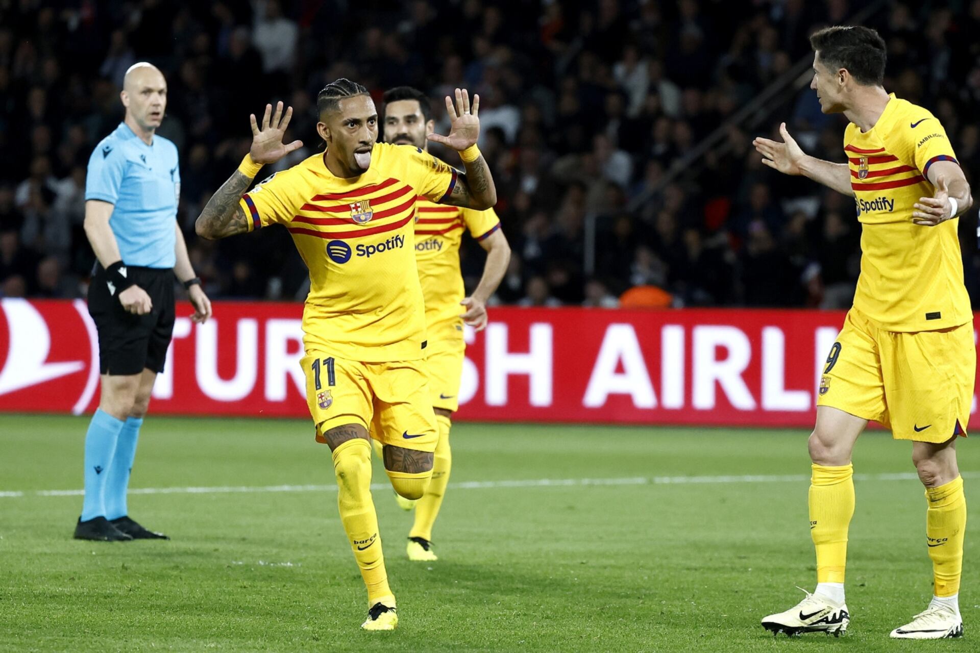 (VIDEO) Para bajarle los humos a Dembelé, Barça empató al PSG gracias a Raphinha