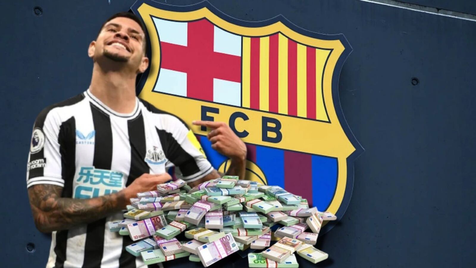 Bruno Guimaraes quiere jugar en el Barça, pero mira los millones que deben pagar