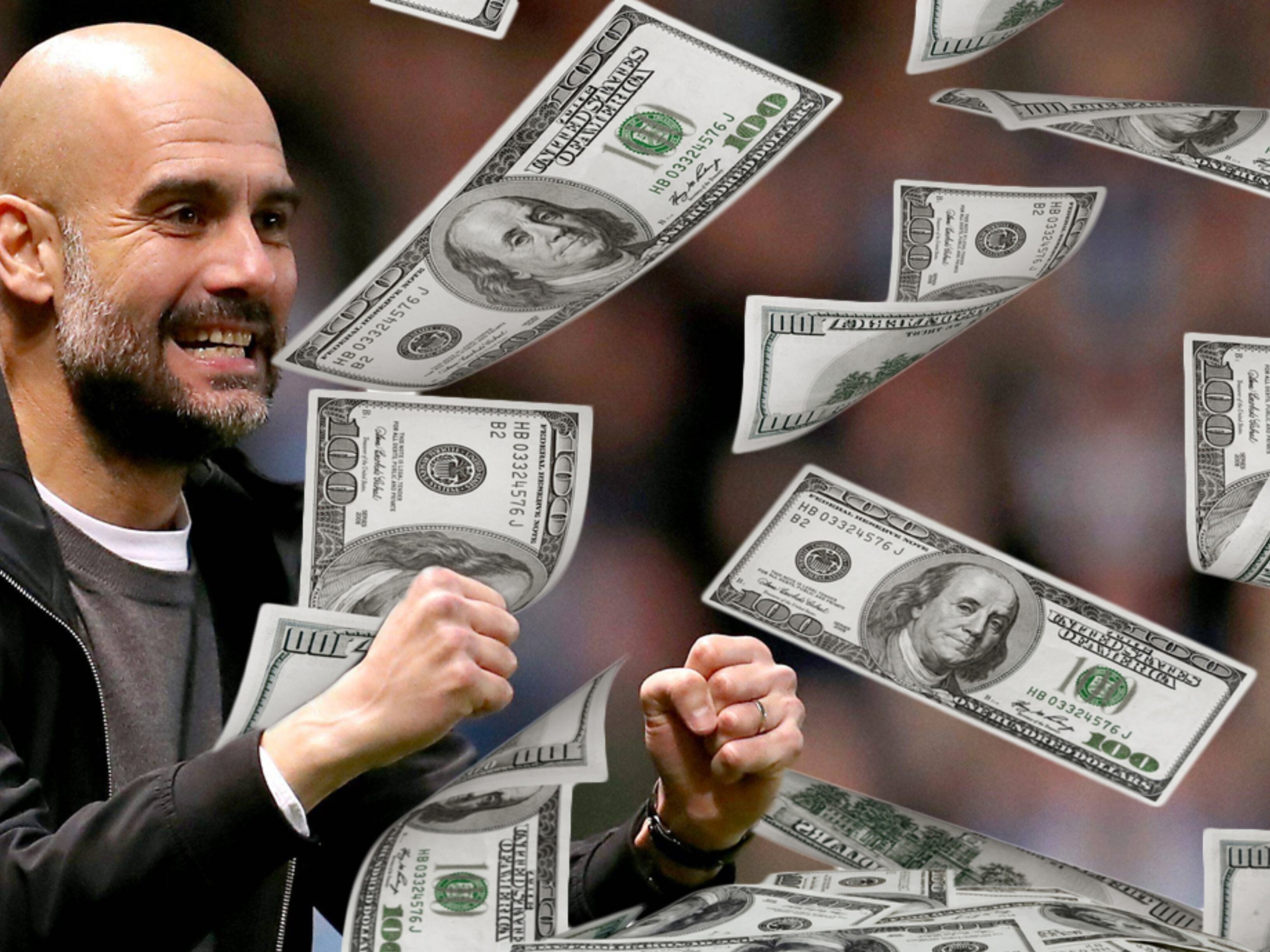 Guardiola earns $25 million at Man City, but is far from the highest-paid coach