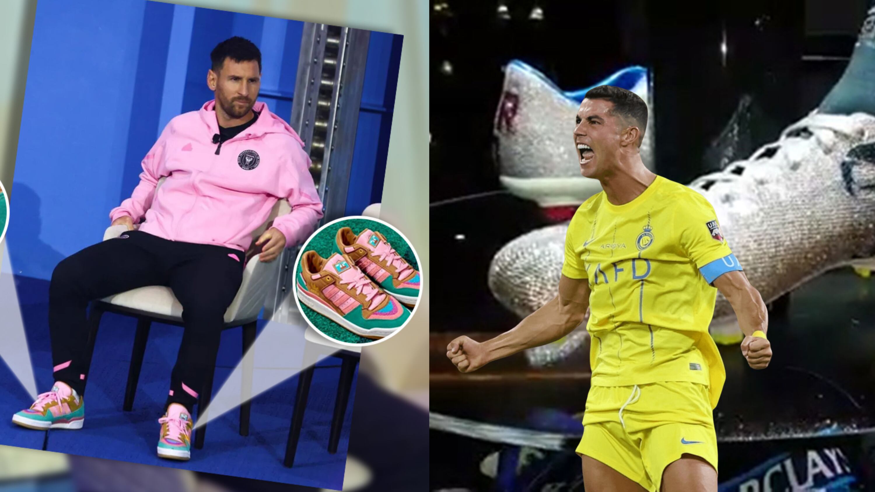 While Ronaldo wore shoes with diamonds, the price of Messi's new viral sneakers